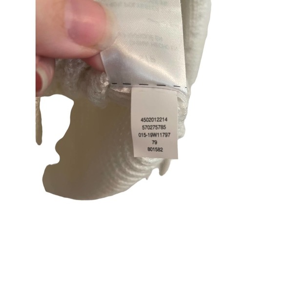 Chicos All White Cashmere Blend Turtleneck Sweater - Picture 5 of 7